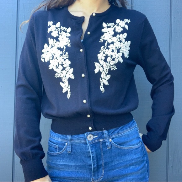 Ann Taylor Sweaters - SOLD!!Ann Taylor beaded cardigan Sz M